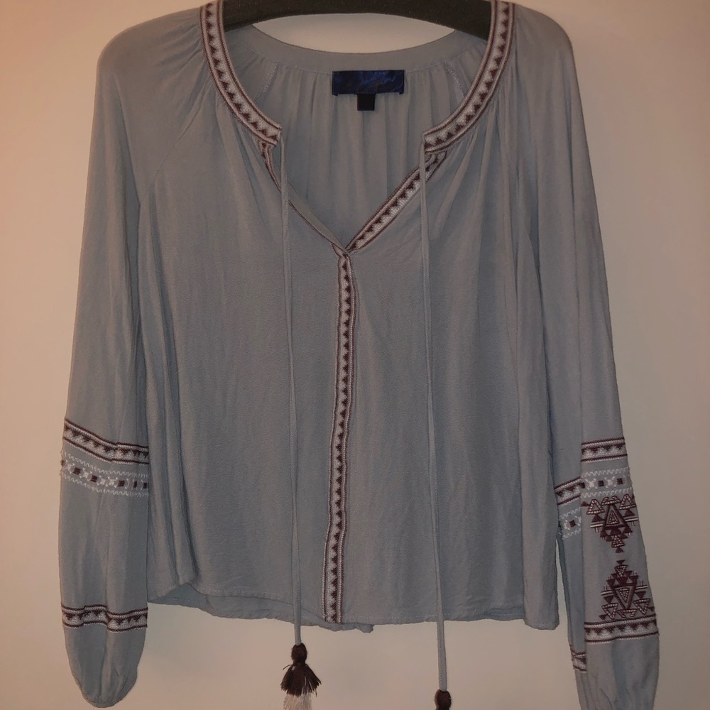 Blue rain blouse